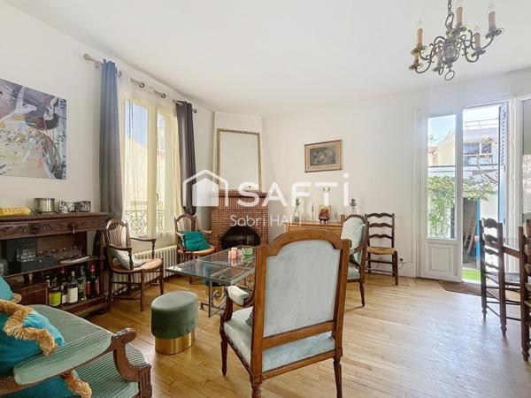 Maison - Courbevoie République - 3 chambres  Charme de l'ancien