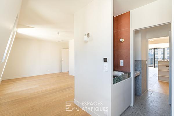 Dernier étage en duplex avec balcons et vue dégagée