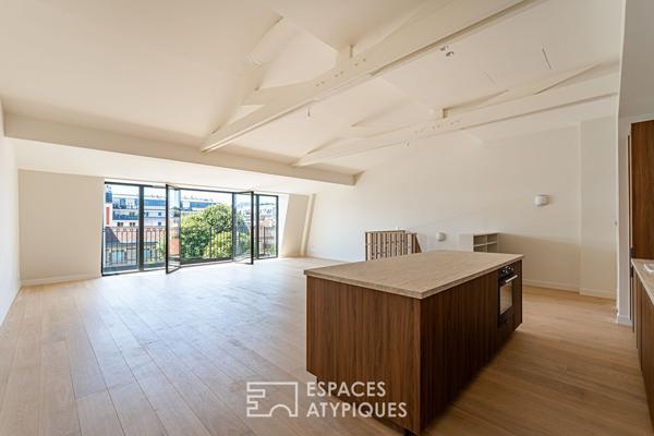 Dernier étage en duplex avec balcons et vue dégagée