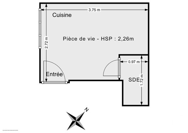 Appartement Studio à vendre  1 pièce - 10,40 m2 PARIS - 75012