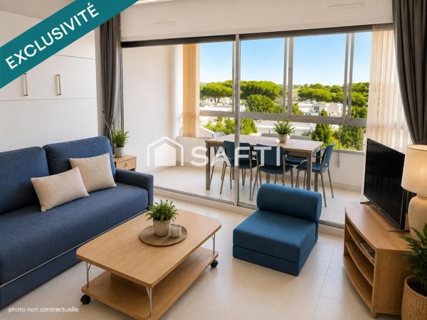 à 400m de la mer Studio cabine entièrement rénové et entièrement meublé + loggia