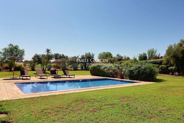 A vendre propriété sur golf à Marrakech