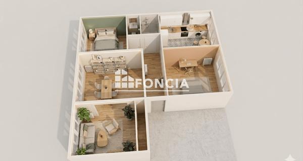 À vendre Appartement 4 pièces 62 m² - Lyon 69003