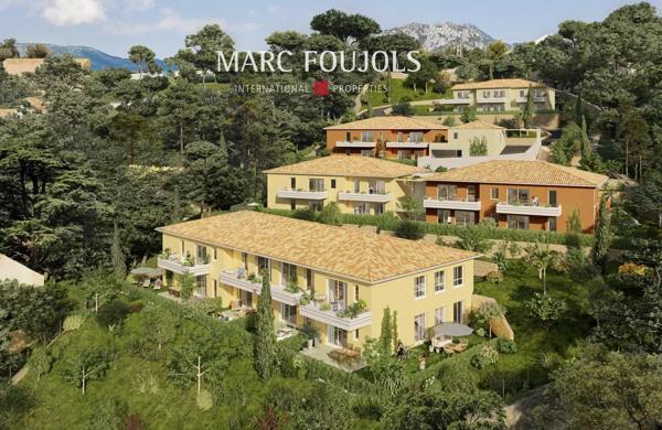 3 pièces neuf avec vue mer, balcon et parking, situé sur les hauteurs de Menton