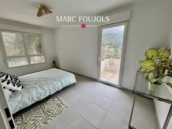 3 pièces neuf avec vue mer, balcon et parking, situé sur les hauteurs de Menton