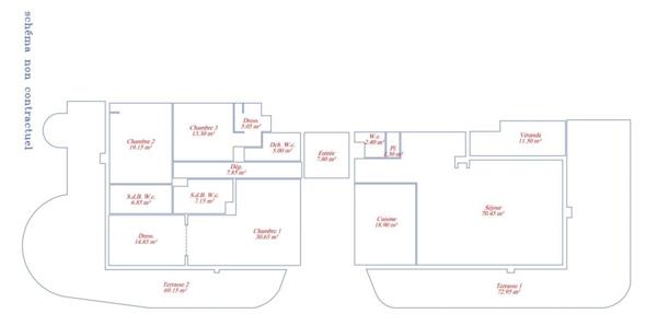 Dpt Alpes Maritimes (06), à vendre CAGNES SUR MER appartement T5 de 210,7 m²