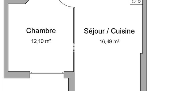 Location Appartement 2 pièces 38.12 m² - Vénissieux 69200