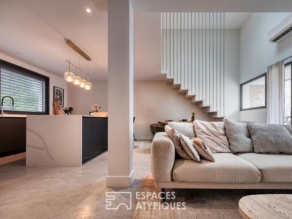 La maison d’architecte rénovée avec piscine dans le centre historique de Savigny-sur-Orge