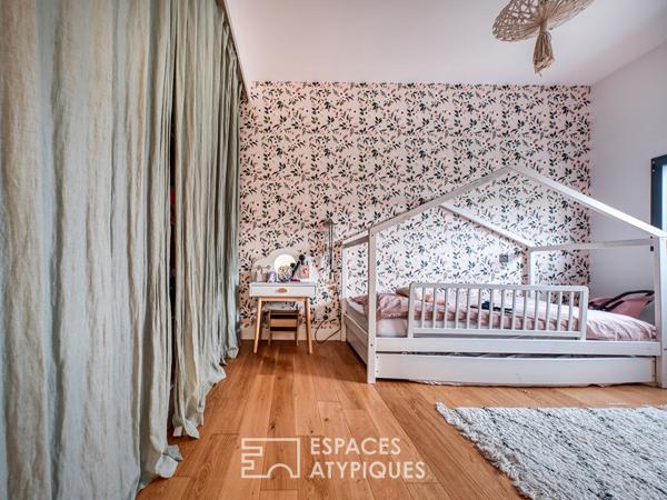 La maison d’architecte rénovée avec piscine dans le centre historique de Savigny-sur-Orge