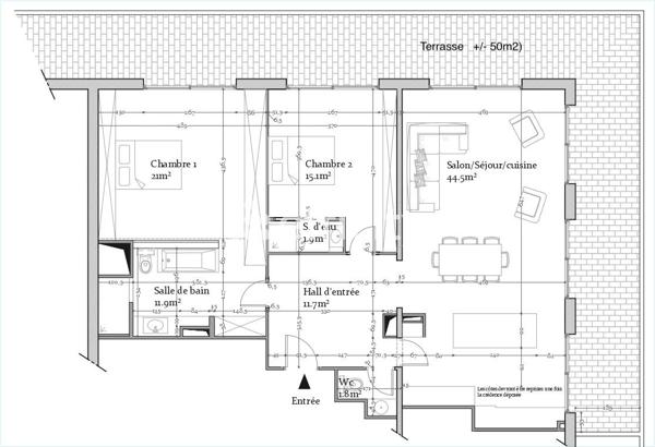 Appartement 3 pièces - 110 m² Bien prestige