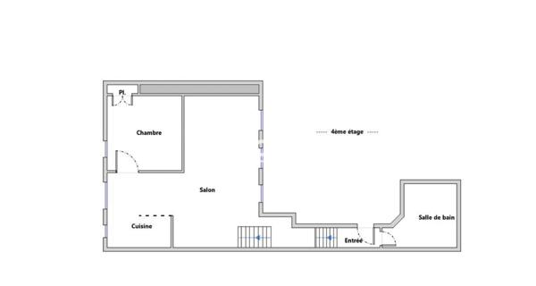 À vendre Appartement 2 pièces 49.14 m² - Paris 75005