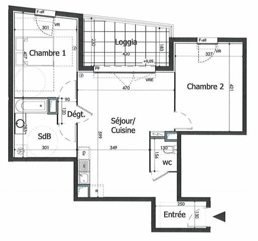 Appartement à vendre    3 pièces • 64,53 m2 Nîmes