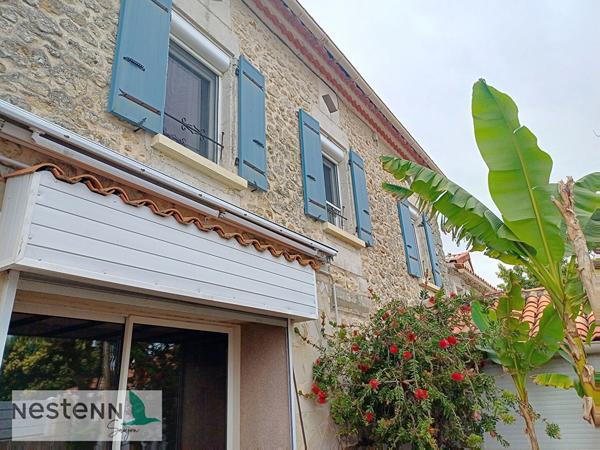 A vendre,charentaise, à Saujon,130m², 4 chambres, garage, 314 m² de terrain