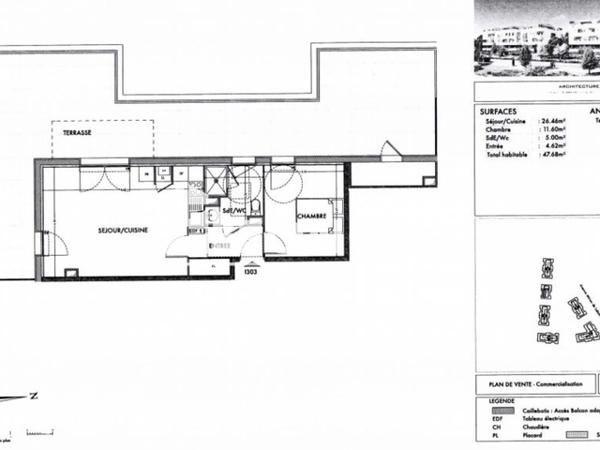 Location Appartement 2 pièces 47.68 m² - RESIDENCE OPUS VERDE Villenave D'ornon 33140