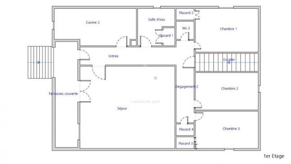 Maison avec vue panoramique et terrain généreux