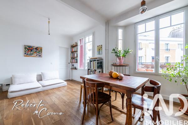 Appartement à vendre 3 pièces 42 m² Paris 19