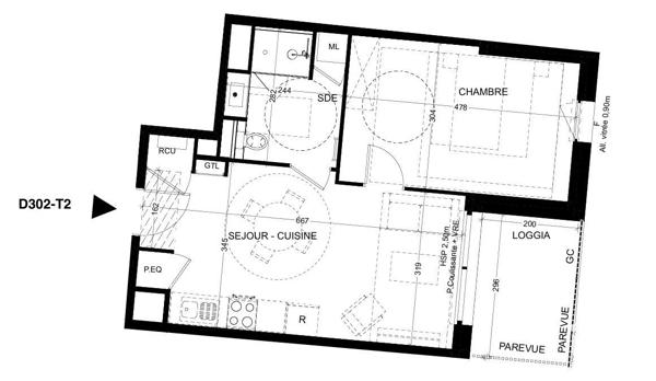 Appartement à vendre 2 pièces 57 m² La Rochelle