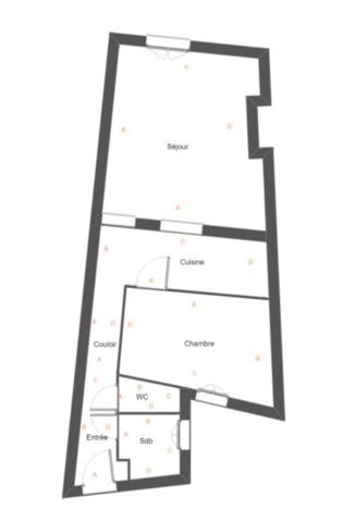 Vente T2 44m2 BORDEAUX (33800)