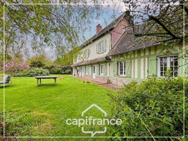 MAISON NORMANDE AU COEUR DE LA VERDURE - 5 CHAMBRES INDEPENDANTES - GRANDS VOLUMES