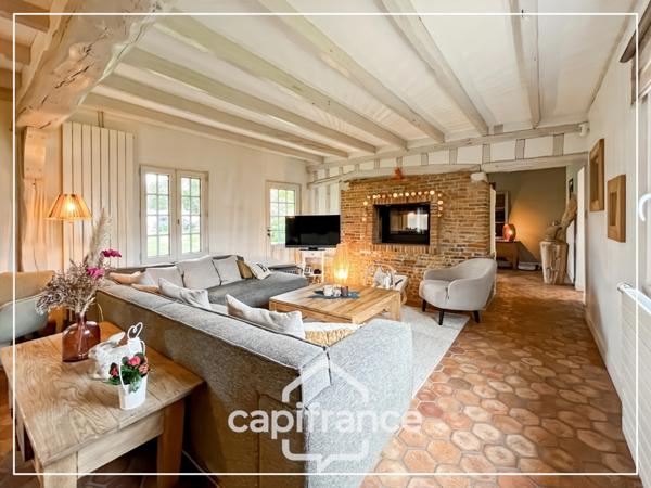 MAISON NORMANDE AU COEUR DE LA VERDURE - 5 CHAMBRES INDEPENDANTES - GRANDS VOLUMES