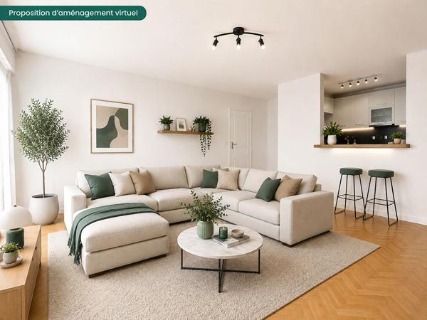 Appartement familial 4 pièces avec balcon, box et DPE B Nanterre limite Rueil-Malmaison