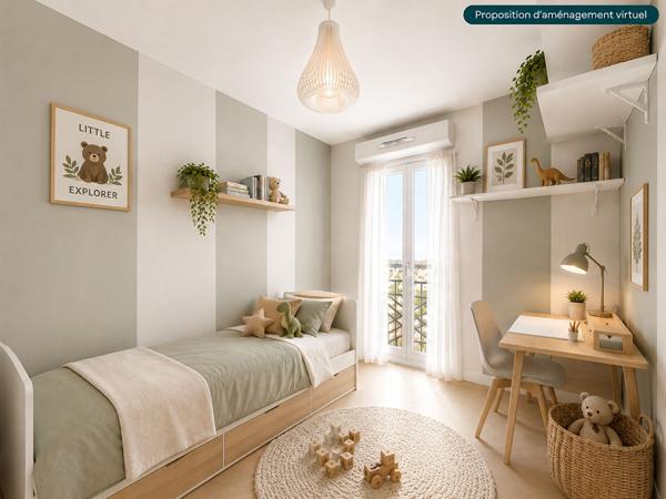 Appartement familial 4 pièces avec balcon, box et DPE B Nanterre limite Rueil-Malmaison