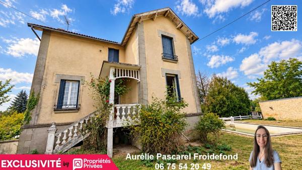 LUBERSAC (19210) ? Maison à rénover de 135 m² + GARAGE de 90m² avec piscine et dépendance // EXCLUSIVITE