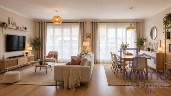 Appartement 4 pièces                                        - 42000 Saint-Étienne Réf : 2855-CIFVFOREZVELAY