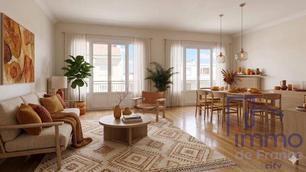 Appartement 4 pièces                                        - 42000 Saint-Étienne Réf : 2855-CIFVFOREZVELAY