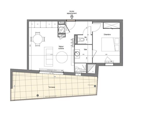 Appartement à vendre 2 pièces 45 m² Clarensac