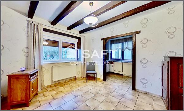 Ancienne maison d'architecte lumineuse, 3 chambres, double garage, beaux volumes, terrain encore constructible