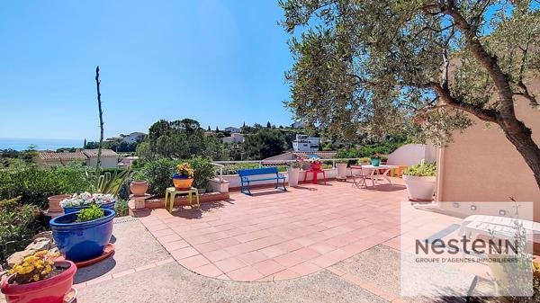 Les issambres maison 3 chambres vue mer piscine garage