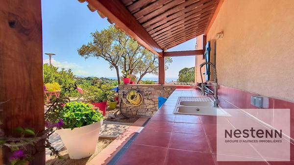 Les issambres maison 3 chambres vue mer piscine garage