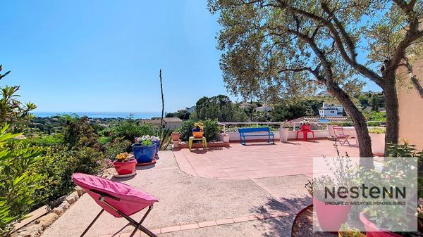Les issambres maison 3 chambres vue mer piscine garage