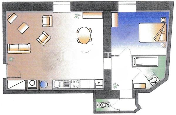 Bel appartement P2 de 57 m2 proche centre-ville