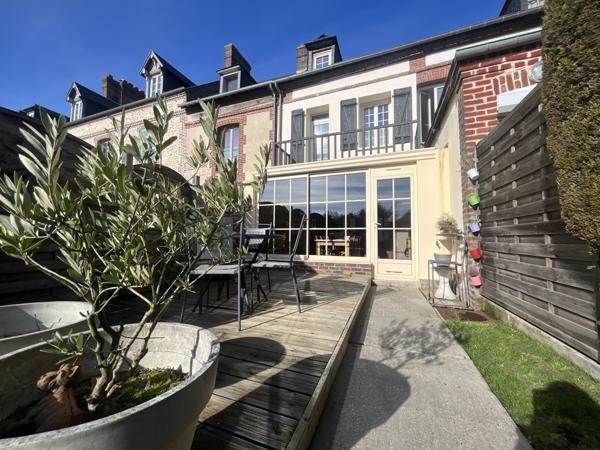 La Rivière-Saint-Sauveur (14600) Proche Honfleur – Maison de ville 90 m² avec terrasse et jardin 129 m² – La Rivière-Saint-Sauveur