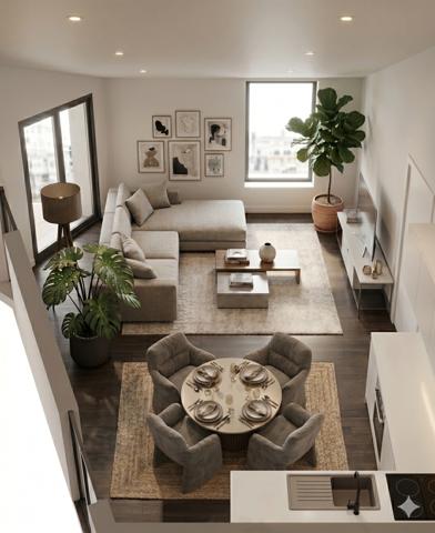 T3 avec balcon et jardin partagé à Pantin– Limite Pré-Saint-Gervais