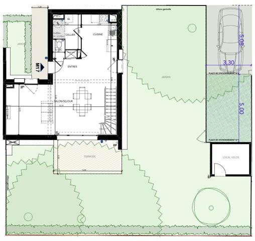 Au calme - Maison neuve avec jardin - Au pied du tramway