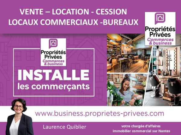 44000 NANTES - MURS COMMERCIAUX LIBRES 88 M² , PROCHE PLACE ROYALE
