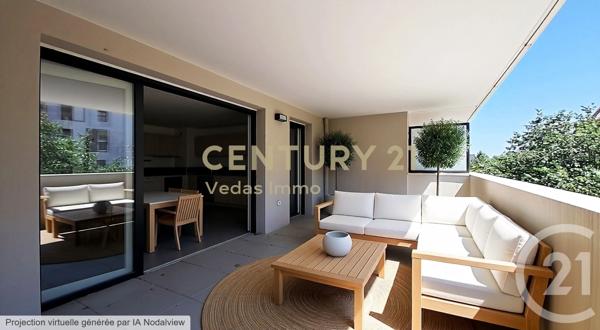 Appartement F3 à vendre  3 pièces - 62,46 m 2   ST JEAN DE VEDAS  - 34