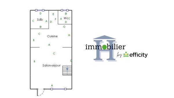 Maison 3 pièces - 75 m² Exclusivité efficity