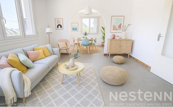 A VENDRE APPARTEMENT LUMINEUX CENTRE VILLE DE CAUDAN