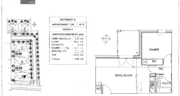 Location Appartement 2 pièces 38.64 m² - Issoire 63500