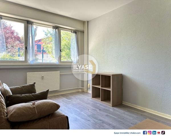 Chalon-sur-Saône (71100) Appartement T1 meublé 26m² | Cave et facilité de stationnement | Centre-ville