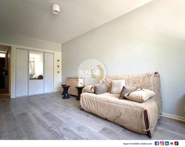 Chalon-sur-Saône (71100) Appartement T1 meublé 26m² | Cave et facilité de stationnement | Centre-ville