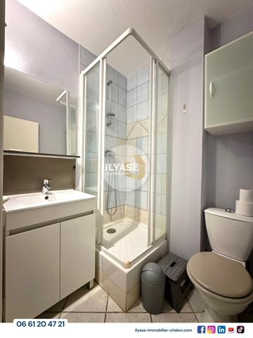 Chalon-sur-Saône (71100) Appartement T1 meublé 26m² | Cave et facilité de stationnement | Centre-ville