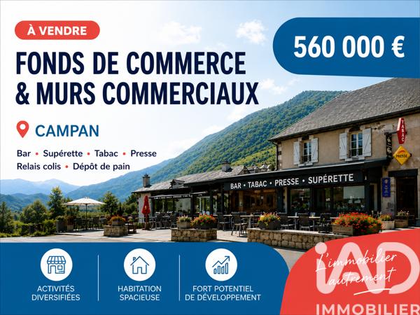 Murs commerciaux  à vendre 586 m² Campan