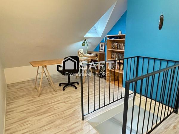 Grande maison familiale, 6 chambres, jardin, garage.