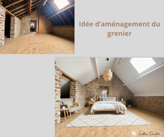 Maison habitable de plain-pied avec garage et jardin