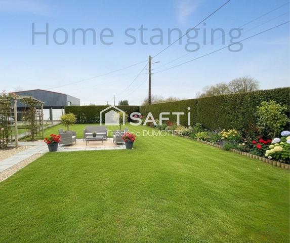 Maison habitable de plain-pied avec garage et jardin